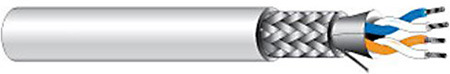 WP-D4852GY1000 2 Pair 24 AWG Shielded Cable - 1000 ft. - Grey