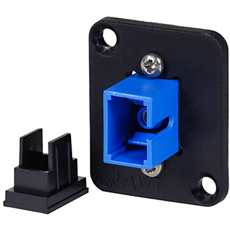 AVP-UMF-SMS-SCBL Maxxum SC Singlemode Simplex Fiber Optic Mount Feedthru Blue Adapter Plate & Hardware MIS Color-Code