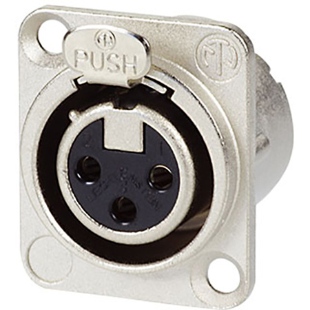 AVP-UMNC3FD-LX Maxxum Neutrik 3 Pole Nickel & Silver Duplex Ground Contact Adapter Plate & Hardware MIS Color-Code