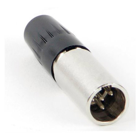 SW-TA4MLX Tini-QG Mini XLR 4 Pin Male Cable Mount - Silver & Nickel