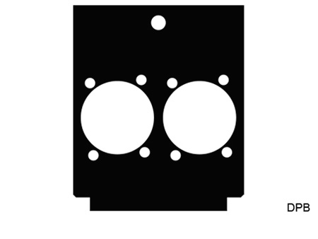 MYS-DPB 2 Each Neutrik D TC Series Panel or 2 Each Switch Craft D3F Inserts