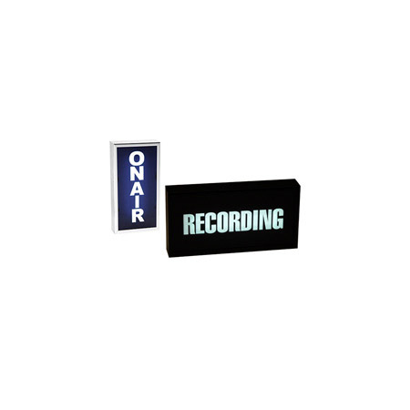 TLPO-1HG Low Profile Horizontal Studio Warning Light - on Air in Gold Tone