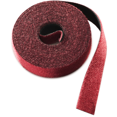 RIP-G-75-1RL-CY 0.5 in. x 75 ft. Plenum Rated Wrap Strap, Cranberry
