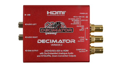 Picture of Decimator Design DEC-DECIMATOR-2 Miniature 3G-HD-SD-SDI to HDMI