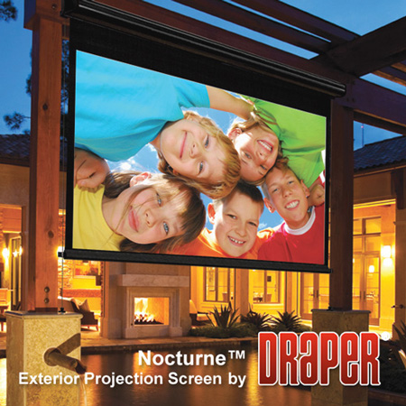 Picture of Draper DR-138003 73 in. Nocturne 16-9 HDTV Electric Projection Screen, Matte White