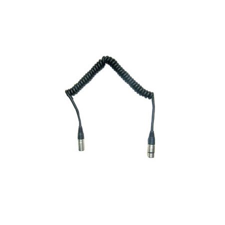 Picture of Frezzi Energy Systems CC-44 2-6 ft. Coiled 4-Pin XLR-M to XLR-F Power Cable