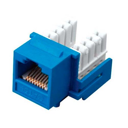 Picture of Vanco VCO-820556 Category 5e 90 deg Keystone Insert 8-Conductor&#44; Blue
