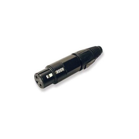 WW-WI3F-BK-7 Female Inline XLR Connector Numbered 7, Black