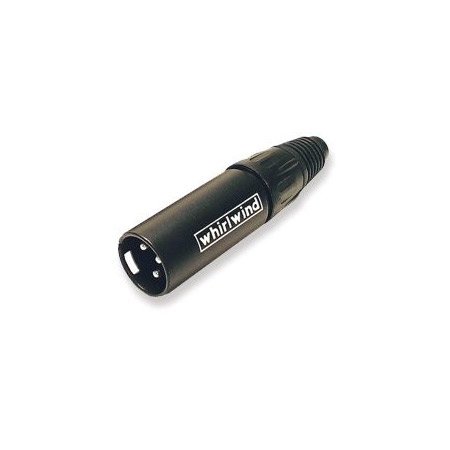 WW-WI3M-BK-3 Male Inline XLR Connector Numbered 3, Black