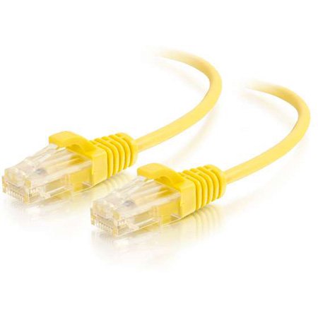 -01172 5 ft. Snagless Unshielded CAT6 Slim Network Patch Cable - Yellow