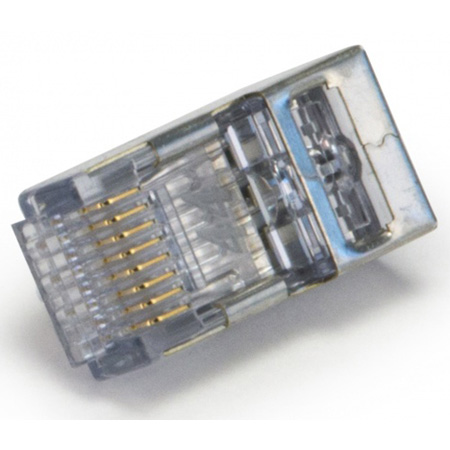 PLAT-100024C 44 Shielded CAT6 Connector Internal Ground - 25 Piece