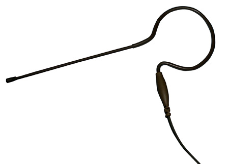 POI-CO-6-SE-BE Earworn Microphone with 3.5 mm Locking TRS Connector for Sennheiser Wireless Transmitters, Beige