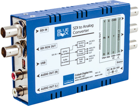 CB-BBG-STOA Blue Box HD-SDI to HD Analog -  Cobalt Digital