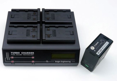 DOLG-TC400CANA60 Fast Four Positions Simultaneous Battery Charger with Diagnostics Display Accepts Canon