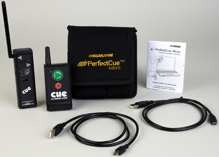 Picture of DSan DSA-PC-MICRO Ultra Compact Cue Light with 2-Button Wireless Actuator 2-Commands