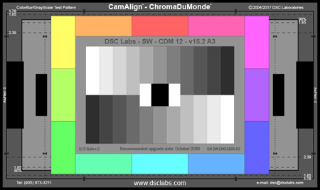 Picture of DSC Laboratories DSCL-CDM12JR 17 x 10 in. Chroma Du Monde12 Camera Color Calibration Chart - Junior