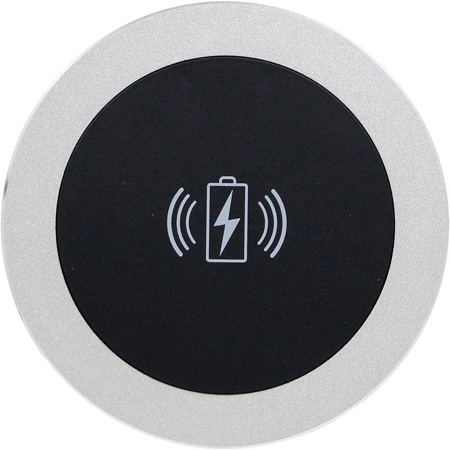 Picture of FSR FSR-TC-WC1BLKNPS Table Coaster Qi Wireless Charger without Power Supply - Black