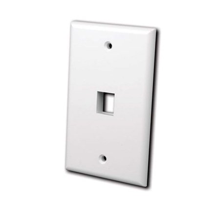 VCO-823840 Keystone Wall Plate 2 Port, Light Almond