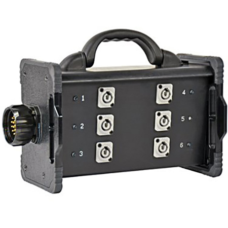 LEX-BNZJ2-6M-CLP 20A Bento Enclosure LSC19 Panel Mount Inlet with Feed Thru Neutrik Power Connector C-Clamp Mountable Type1