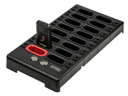 Picture of Listen Technologies LSTN-LA-480 16 Space Docking Station, Black