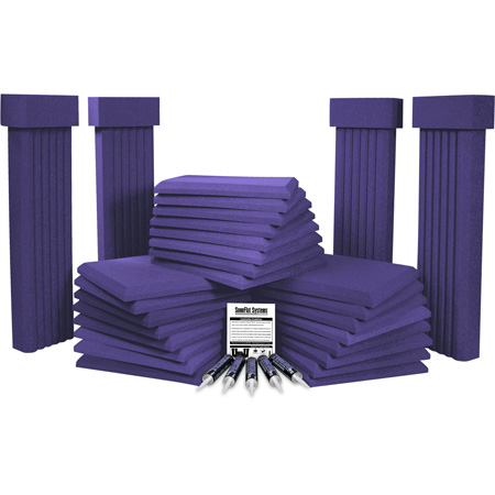 Picture of Auralex Acoustics AUR-SFS112-PUR SonoFlat Systems&#44; Purple