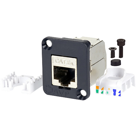 -UM2RJ45-6AS Cat6A Shielded RJ45 Tool-less or 110 KronePunchdown, 23-26 AWG Stranded or Solid