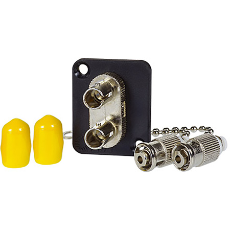 -UMF-SMD-STDC Maxxum ST Singlemode Duplex Fiber Optic Mount Feedthru Adapter Plate & Hardware MIS Color-Code