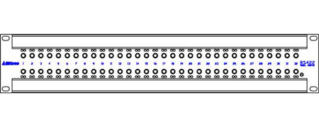 BIT-422A32 64-Port 2 x 32 RS422 Active Data Patchbay
