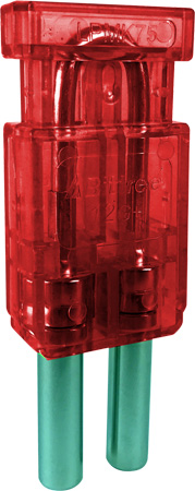 BIT-LPMK7502 12 GHz Mini-WECO 75-Ohm Video Patchbay Looping Plugs - Red