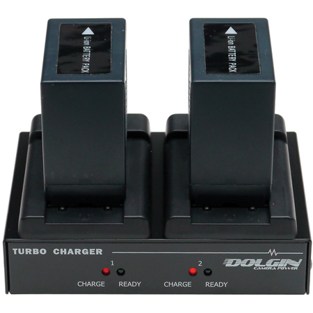 DOLG-TC200-EX Two-Position Charger for Sony BP-U60 or SWIT S-8U62 Batteries -  Dolgin Engineering