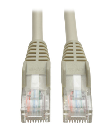 Tripp Lite TRL-N001-100-GY 100 ft. Cat5e 350MHz Snagless Molded Patch Cable - Gray