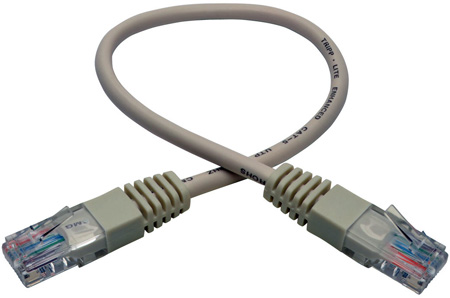 Tripp Lite TRL-N002-001-WE 1 ft. Cat5e 350MHz Molded Patch Cable - White
