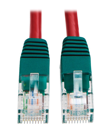 Tripp Lite TRL-N010-010-RD 10 ft. Cat5e 350MHz Molded Cross-over Patch Cable - Red