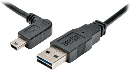 Tripp Lite TRL-UR030-006LAB 6 ft. Universal Reversible USB 2.0 Hi-Speed Cable, Black