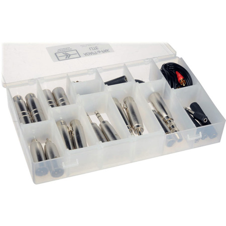 REM-APPKITLT Adapt-A-Pak Lite Kit with 19 Different Audio Adapters Commonly Needed in the Field - 27 Piece