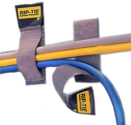 A-02-005-BK 0.62 x 2 in. CableCatch Black Surface Mount Hook & Loop Cable Wraps, Pack of 5