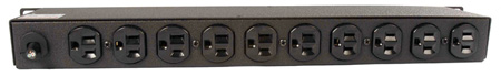 Picture of Geist Manufacturing GES-BR100-10 10 Outlet Rack-Mountable Power Distribution Unit