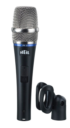 HEIL-PR22-SUT Dynamic Handheld Microphone with On-Off Switch -  Heil Sound
