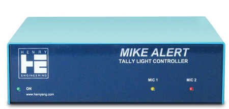 HE-MIKEALERT Interface Device for Controlling the Dual-Color Tally Indicators on Popular Mic Arms
