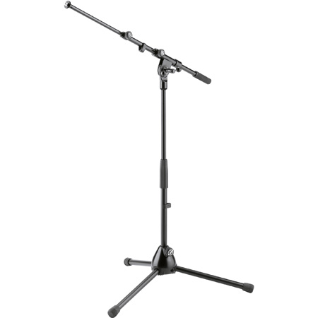 K&M KM-259 Tripod Microphone Stand Low Profile Boom - Black