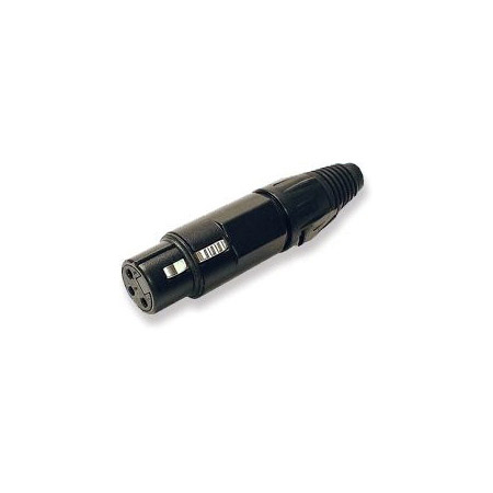 WW-WI3F-BK-8 Female Inline XLR Connector Numbered 8