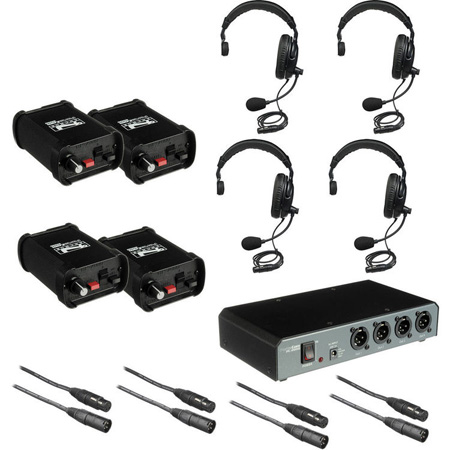 Picture of Anchor COM-40 Portacom 2 Channel 4 Dual Muff Headset Intercom System with Cables