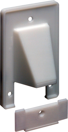 ARL-CER1 Reversible Low-Voltage Cable Entrance Wall Plate, White - 2 Piece