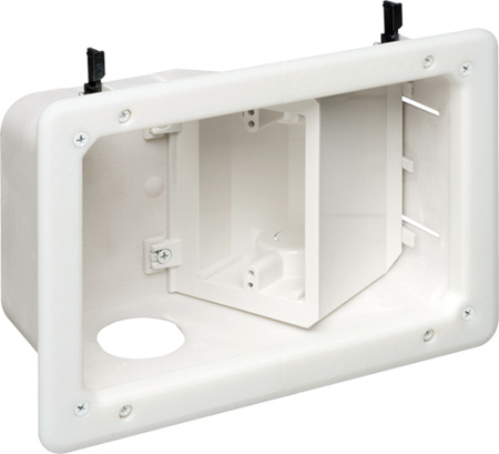 ARL-TVB712 Recessed TV Box with Angled Openings Low Voltage Wiring Devices
