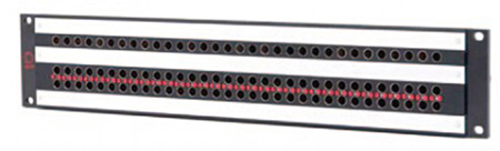 Picture of AVP Manufacturing & Supply AV-D332E2-AMN75 3 x 32 in. Video Jackfields with Monitoring Row - 2 RU & 32 Single & Dual Terminating Jacks Video Patch Panels