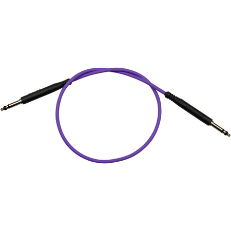 BIT-LPC2407-110 0.25 in. Long Frame 110 Ohm Audio Patch Cables, Purple