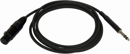 Picture of Bittree BIT-LPCXF7200110 75 x 0.25 in. Long Frame to Female XLR Patchcord, Black