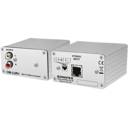 SONCMLUR1 Balanced to Unbalanced Converter Passive  RJ45 to Phone