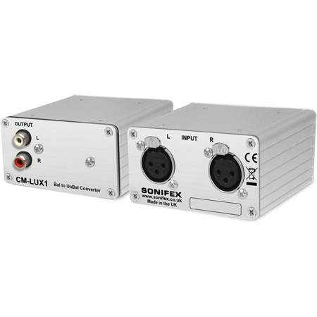 SONCMLUX1 Balanced to Unbalanced Converter Passive  XLR to Phono