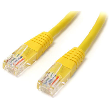 ST-M45PATCH1YW 1 ft. Molded Cat 5e Patch Cable, Yellow